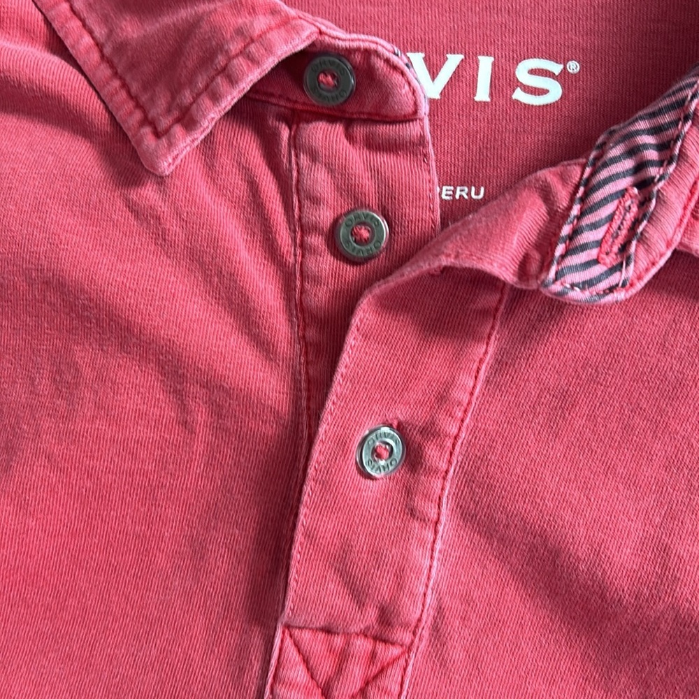Orvis Men’s Polo in washed Red Shirt 100% Cotton NWOT